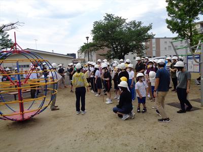 二次避難場所の公園