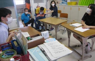 今年度の交流学習についての話合い 今年度の交流学習についての話合い