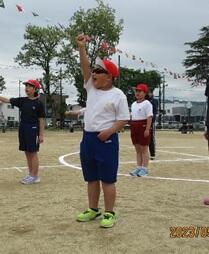 開会式での応援合戦 開会式での応援合戦