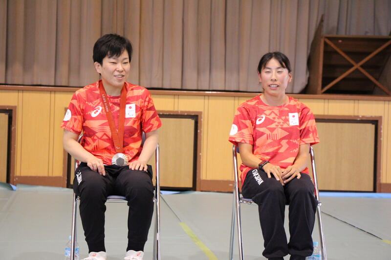 半谷選手、佐々木選手の紹介 半谷選手、佐々木選手の紹介