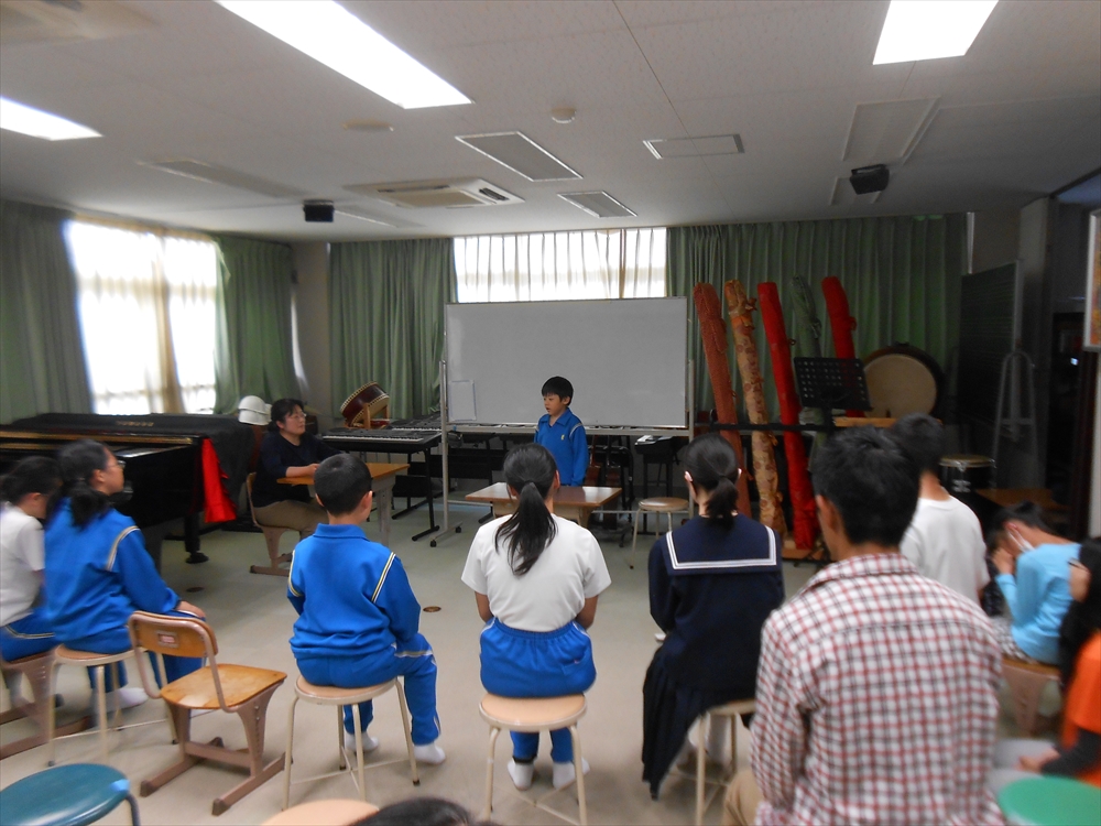 中学部弁論大会会場の様子 中学部弁論大会会場の様子