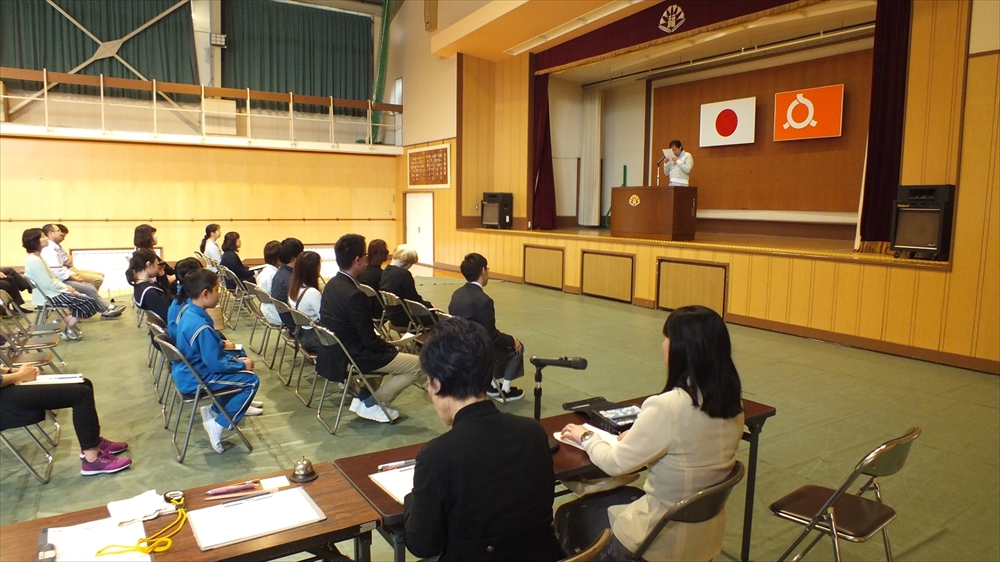 高等部弁論大会会場の様子２