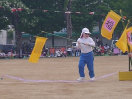 運動会３，４年個人種目の様子