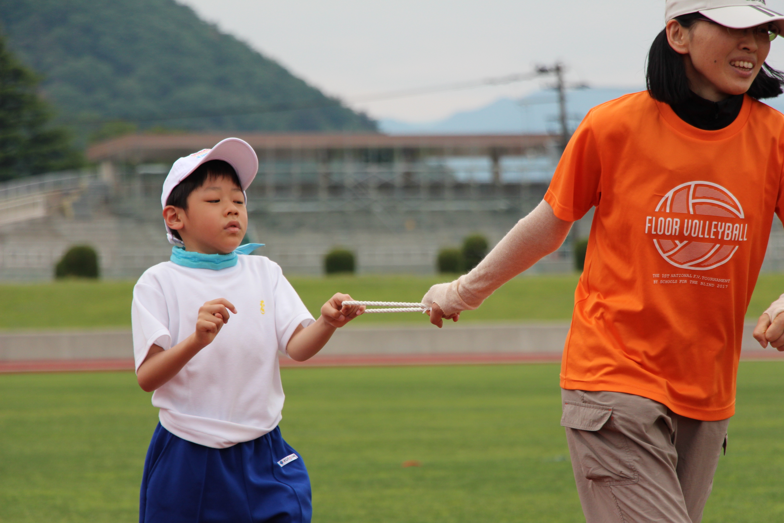 １５００M走（手引き紐を使用）