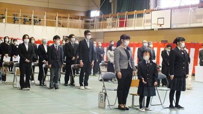 卒様式の様子2 卒様式の様子2