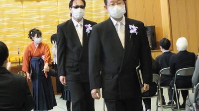 卒業生退場 卒業生退場